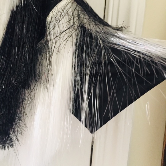 Fringe +Co Black And White Tinsel Jacket - Picture 7 of 12